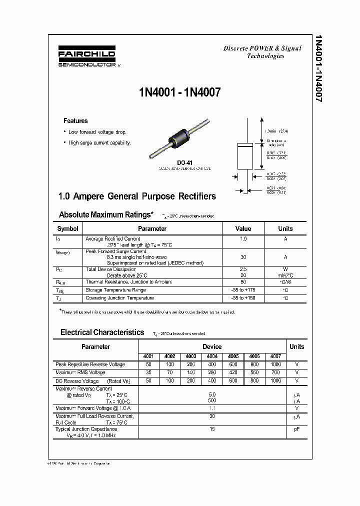 1n4007 Diode Datasheet Suchergebnisse Für Diode 1n4007 Gleichrichter