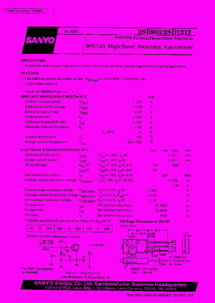 2SB903_6980.PDF Datasheet