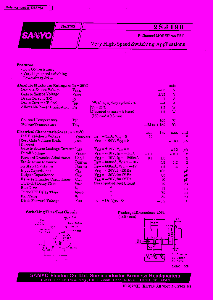 2SJ190_12707.PDF Datasheet