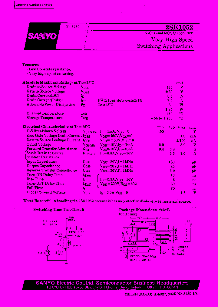 2SK1052_12378.PDF Datasheet