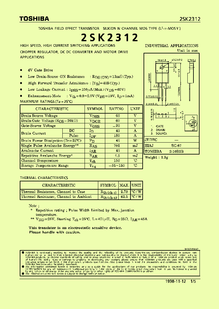 2SK2312_191373.PDF Datasheet