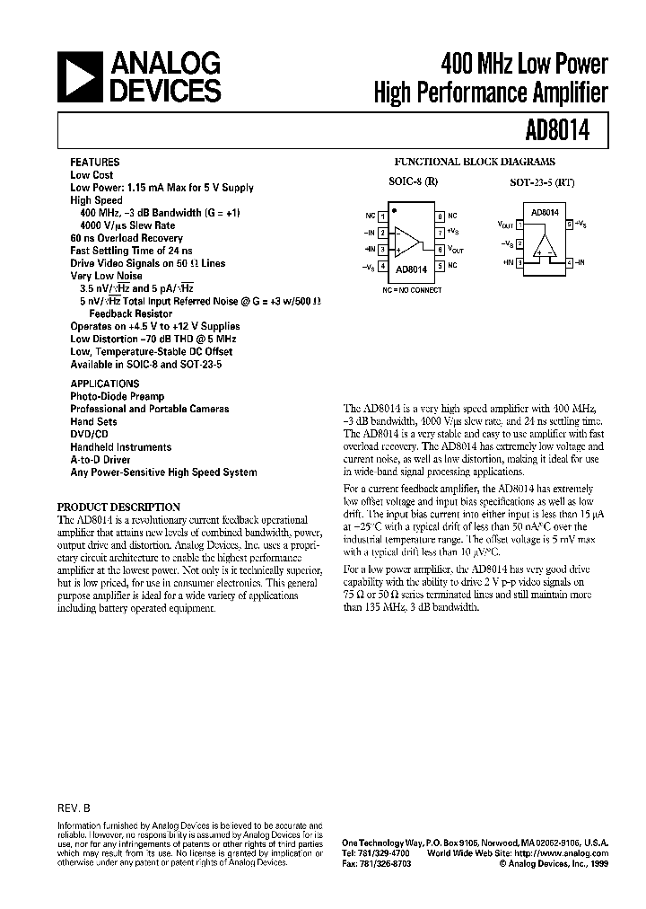 AD8014_21012.PDF Datasheet