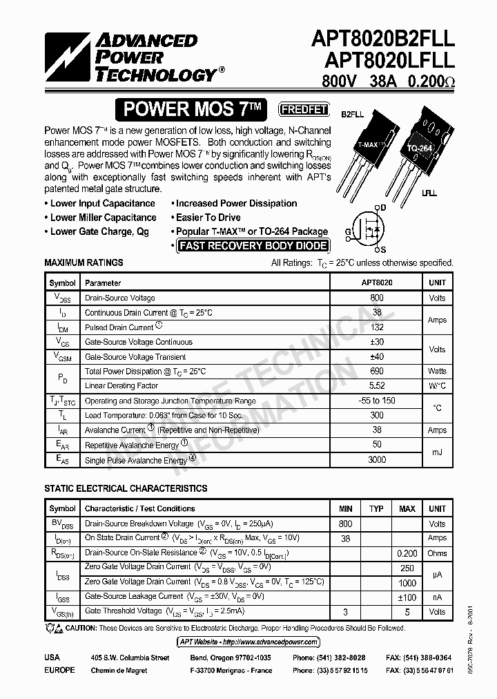 APT8020B2FLL_42335.PDF Datasheet