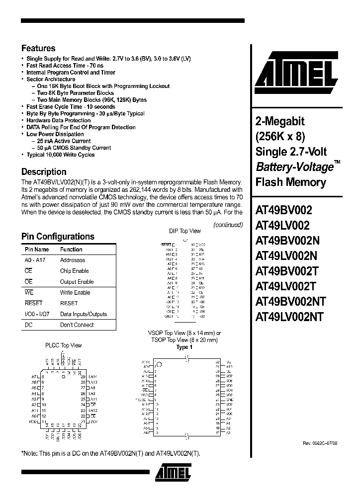 AT49BV002_80808.PDF Datasheet