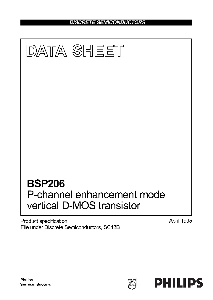 BSP206_184415.PDF Datasheet