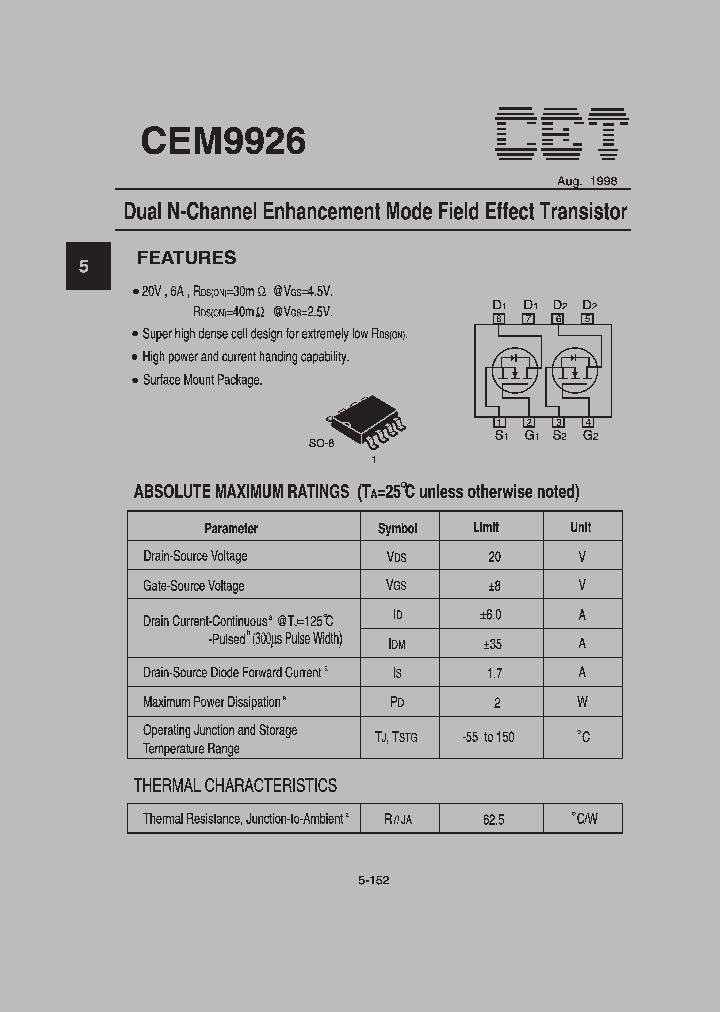 CEM9926_178746.PDF Datasheet