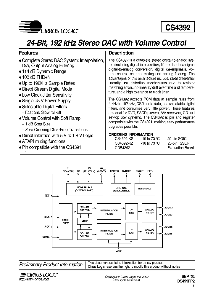 CS4392_183602.PDF Datasheet