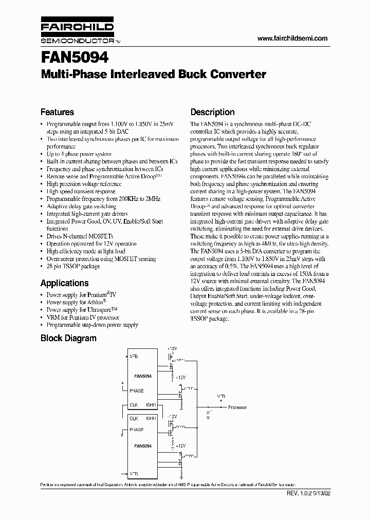 FAN5094_129351.PDF Datasheet