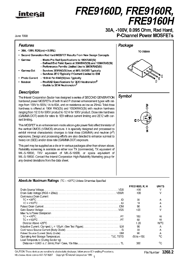 FRE9160R_145780.PDF Datasheet