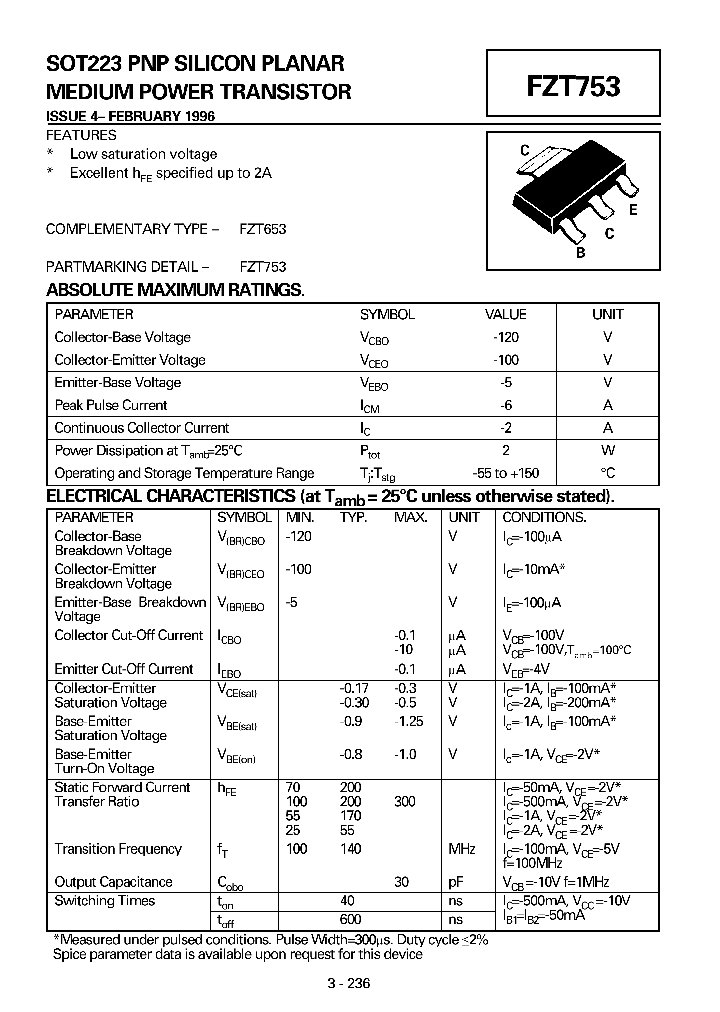 FZT753_74554.PDF Datasheet