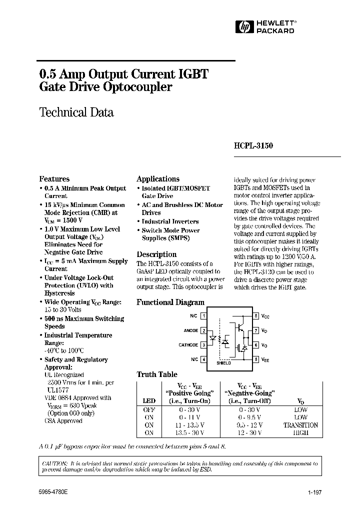 HCPL3150_86597.PDF Datasheet