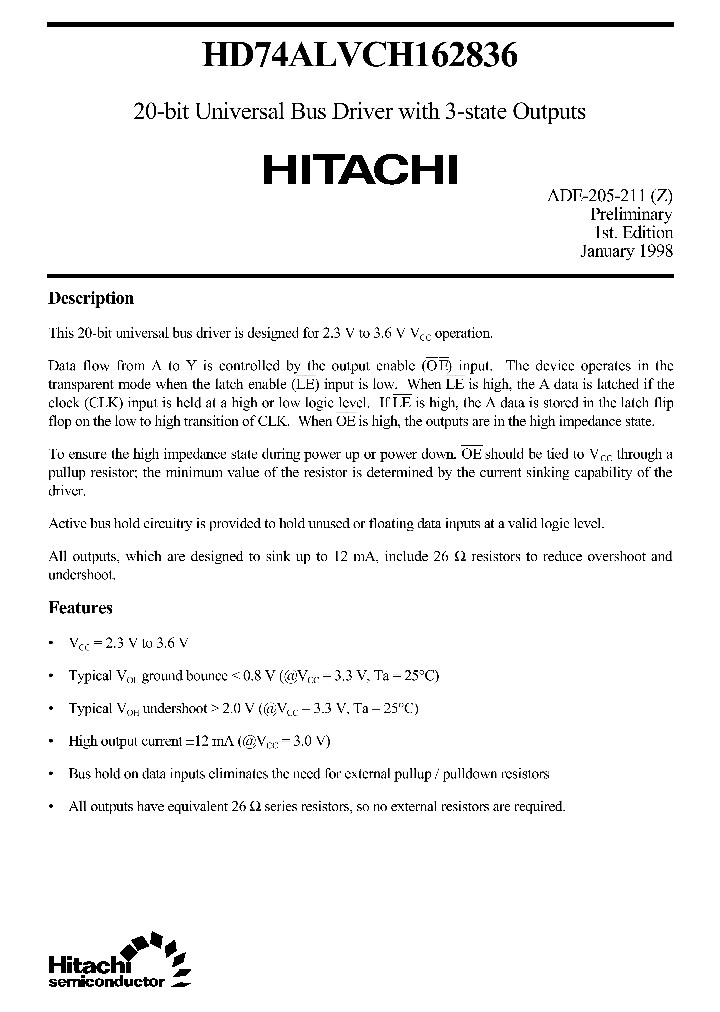 HD74ALVCH162836_25082.PDF Datasheet