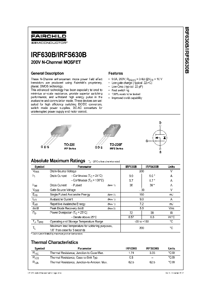 IRF630B_137758.PDF Datasheet