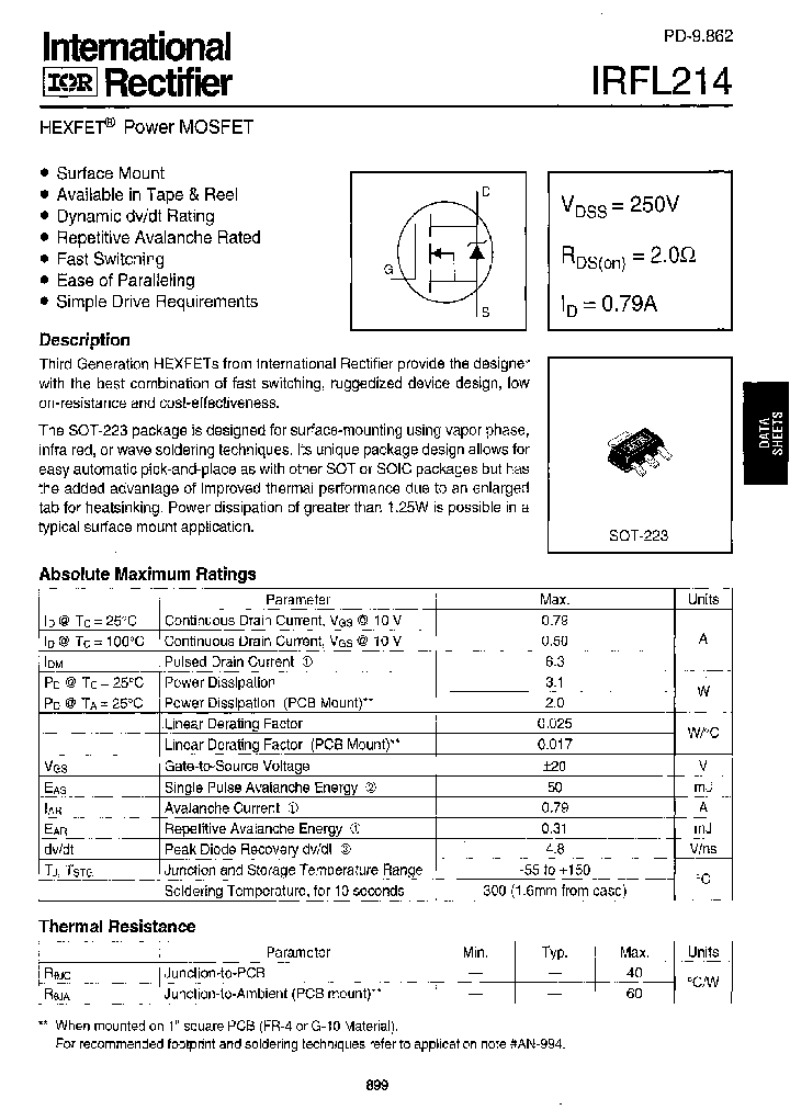 IRFL214_24930.PDF Datasheet