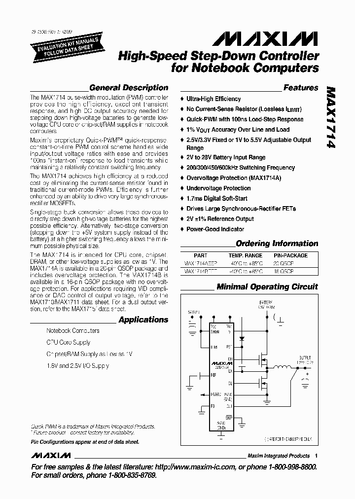 MAX1714_29557.PDF Datasheet