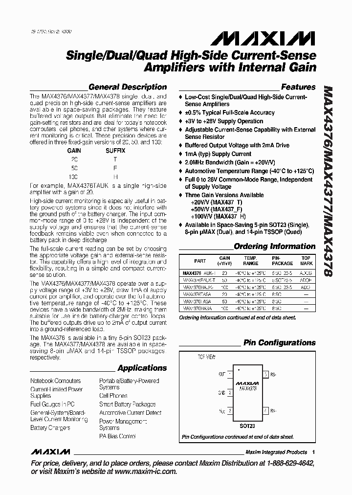 MAX4376_47425.PDF Datasheet