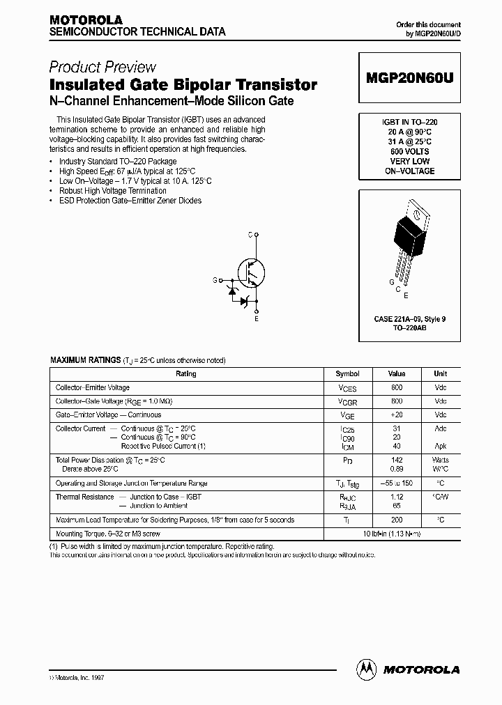 MGP20N60U_14596.PDF Datasheet