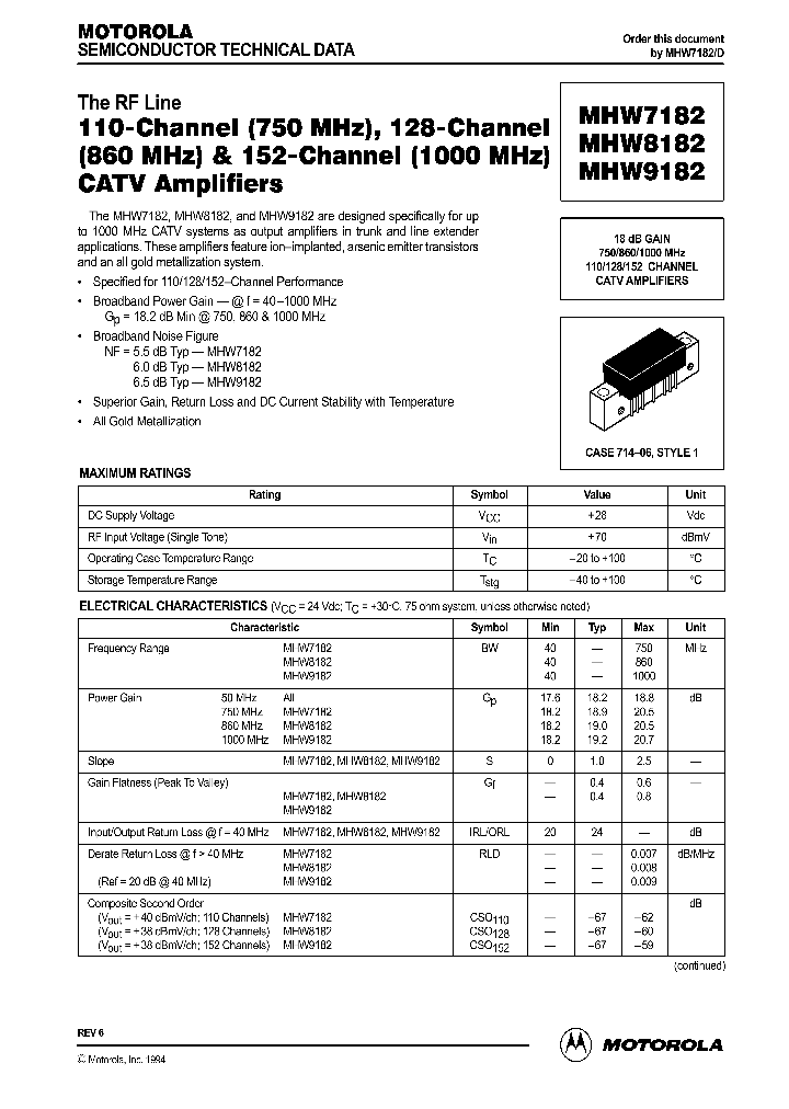 MHW9182_52847.PDF Datasheet