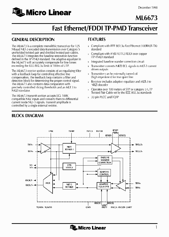 ML6673_166231.PDF Datasheet