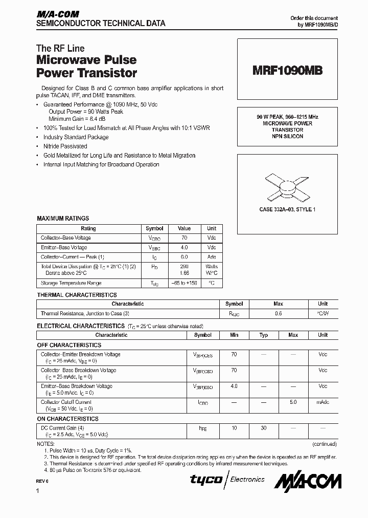 MRF1090MB_41794.PDF Datasheet