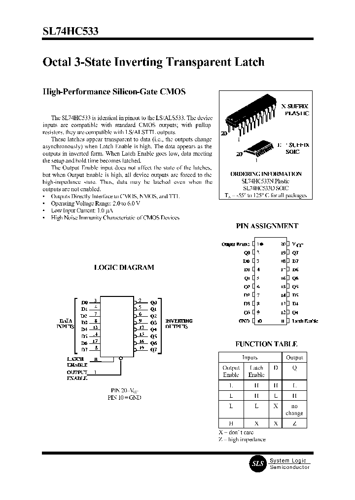 SL74HC533_101033.PDF Datasheet