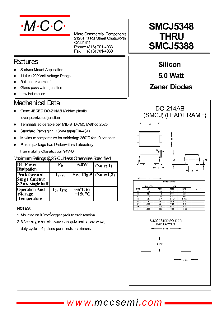 SMCJ5364_176552.PDF Datasheet