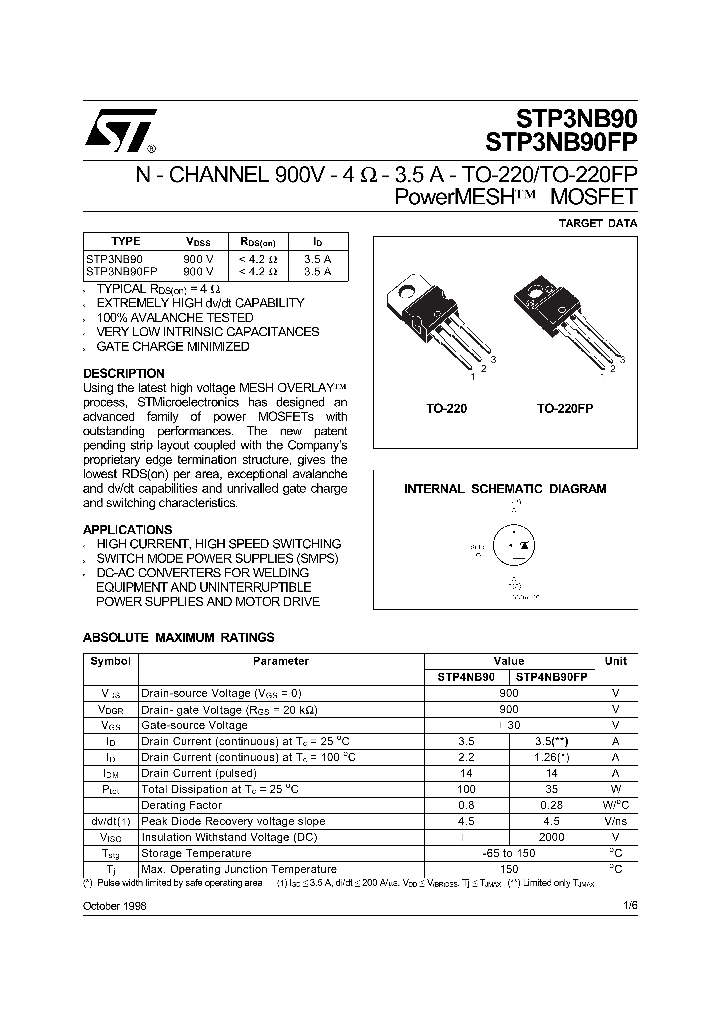 STP3NB90_167404.PDF Datasheet