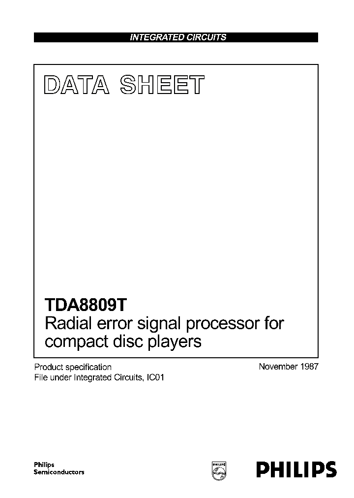 TDA8809T_175587.PDF Datasheet