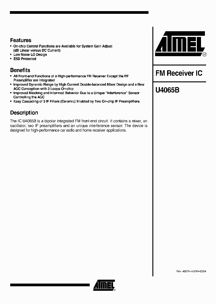 U4065B_123156.PDF Datasheet