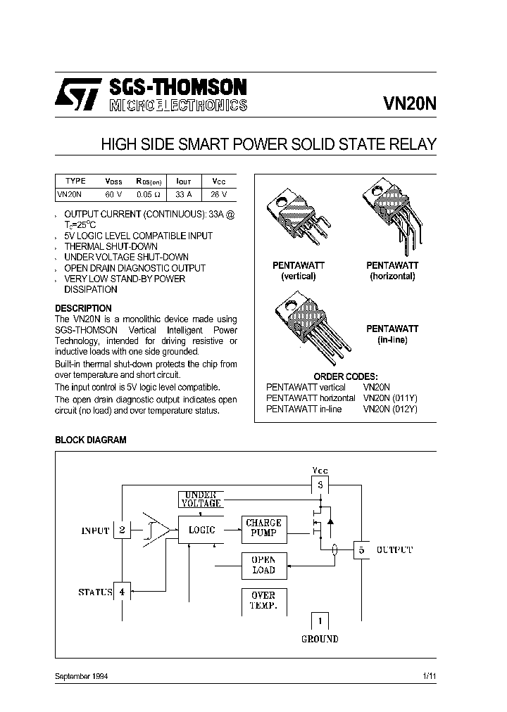 VN20N_54830.PDF Datasheet