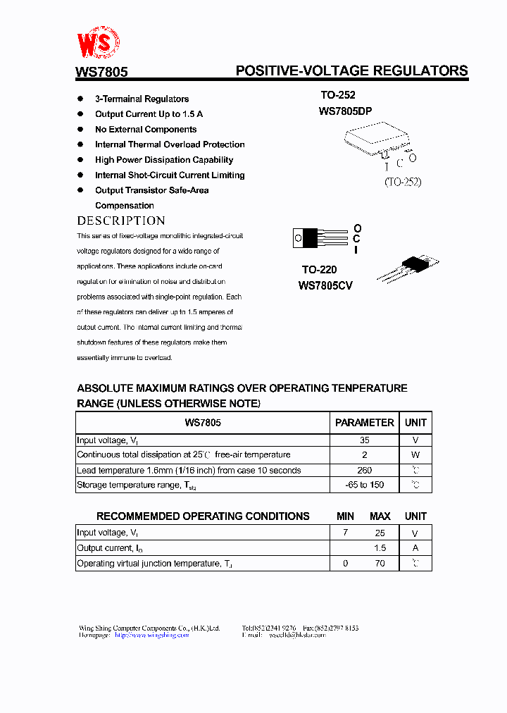 WS7805_52341.PDF Datasheet