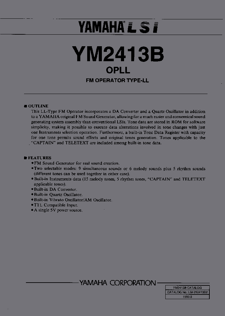 YM2413B_37394.PDF Datasheet