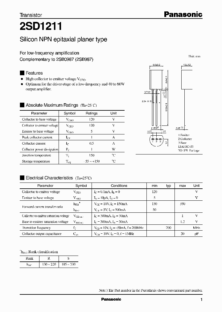 2SD1211_288795.PDF Datasheet