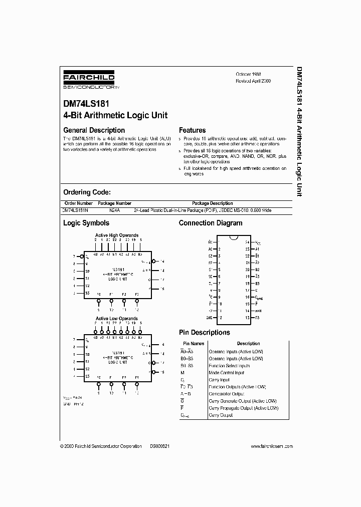 DM74LS181_256861.PDF Datasheet