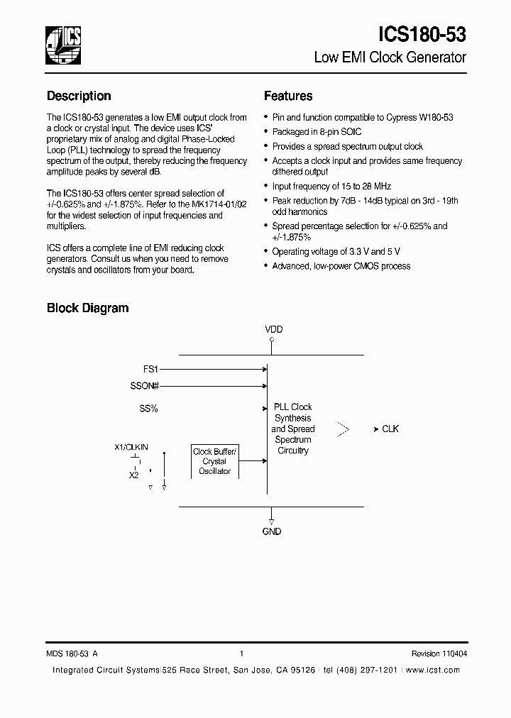 ICS180-53_218421.PDF Datasheet