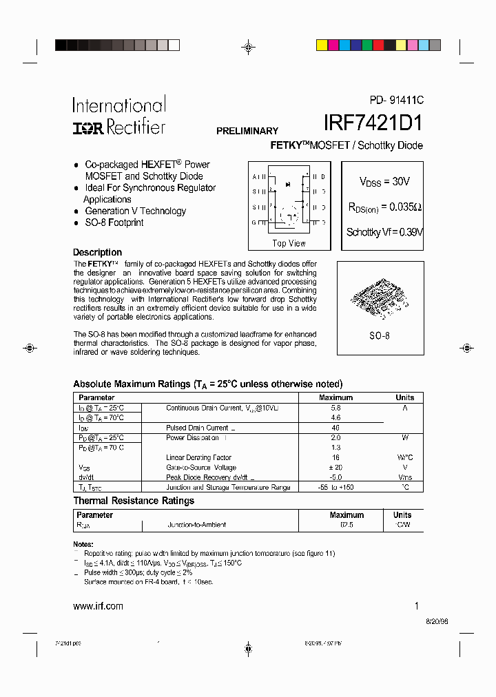 IRF7421D1_241568.PDF Datasheet