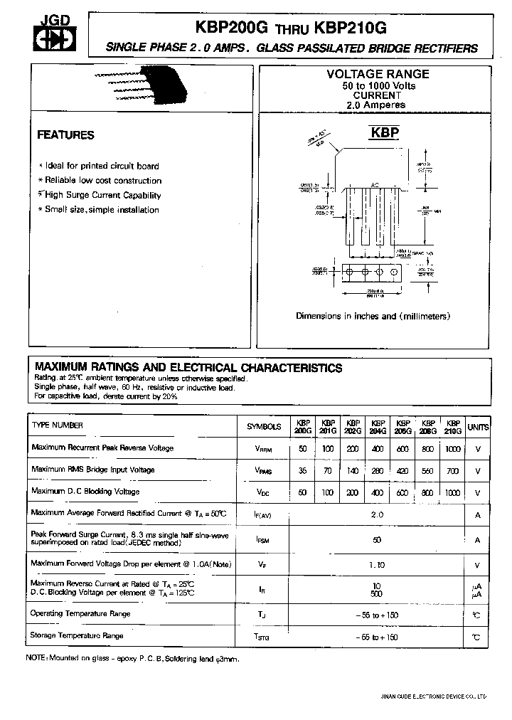 KBP206G_273087.PDF Datasheet