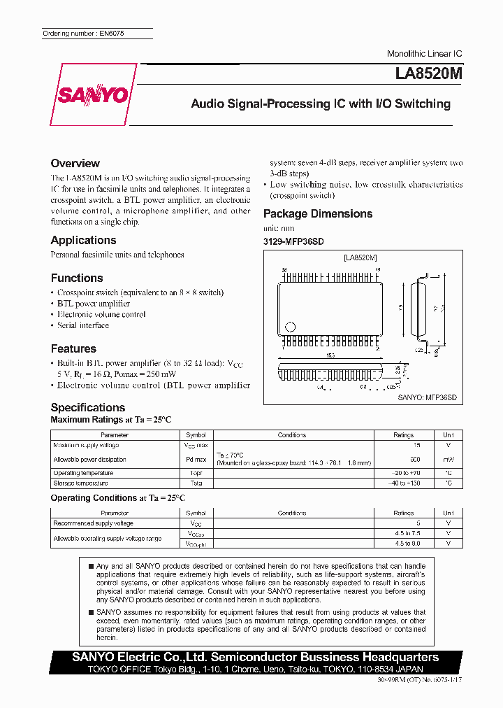 LA8520M_213520.PDF Datasheet