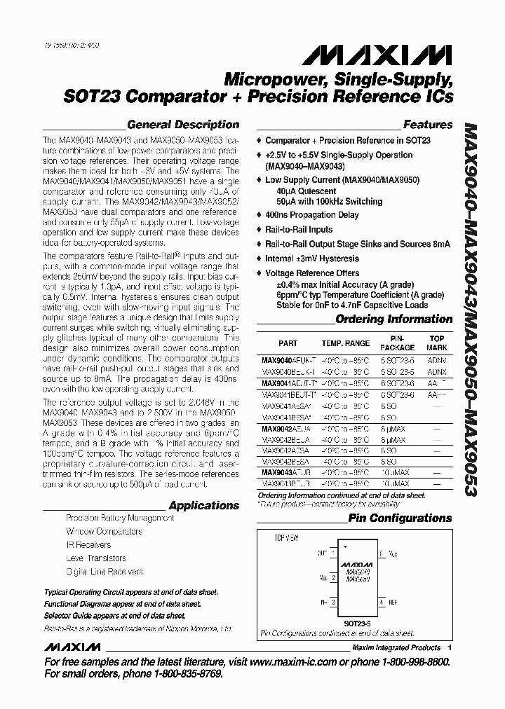 MAX9040_278127.PDF Datasheet