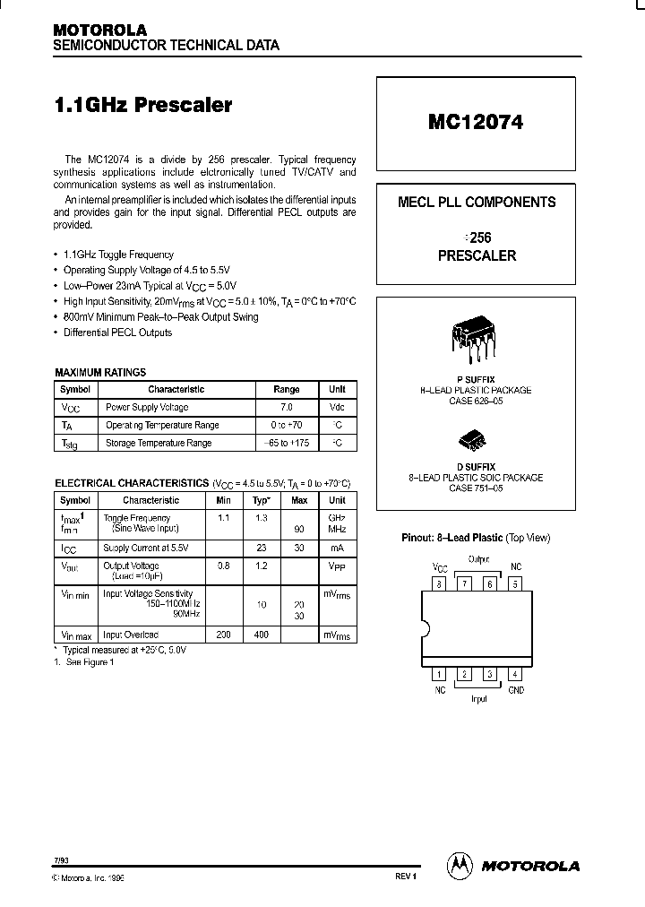 MC12074D_305247.PDF Datasheet