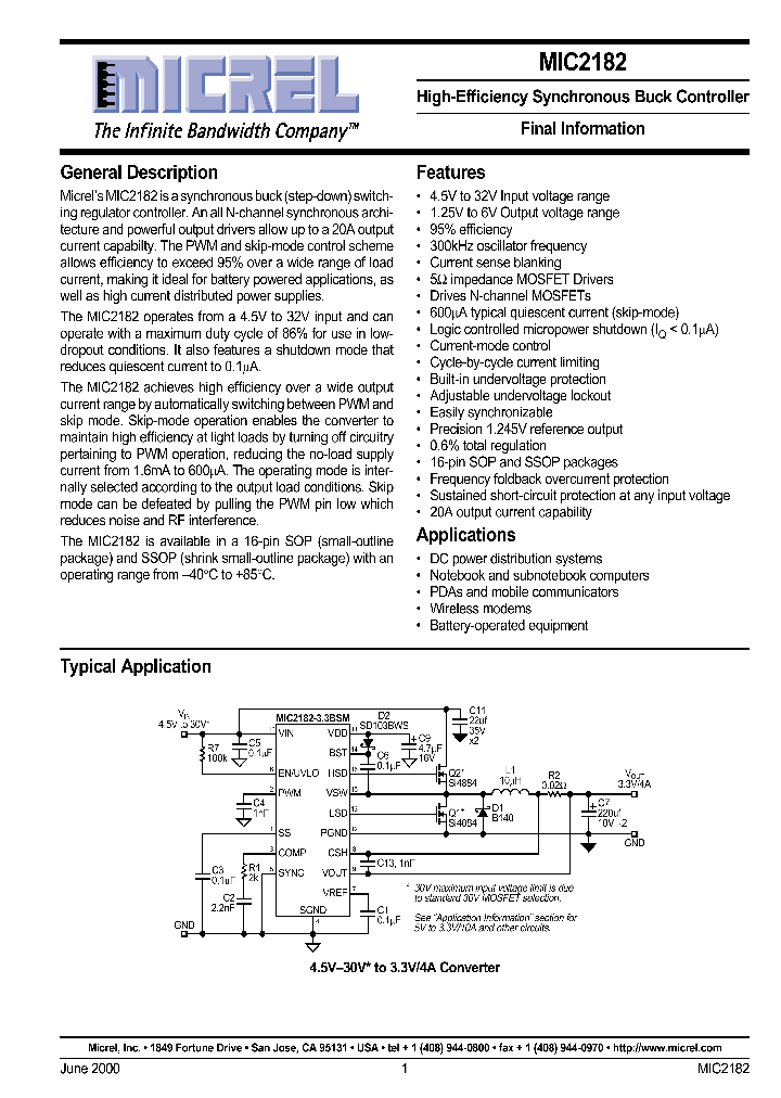 MIC2182_275658.PDF Datasheet