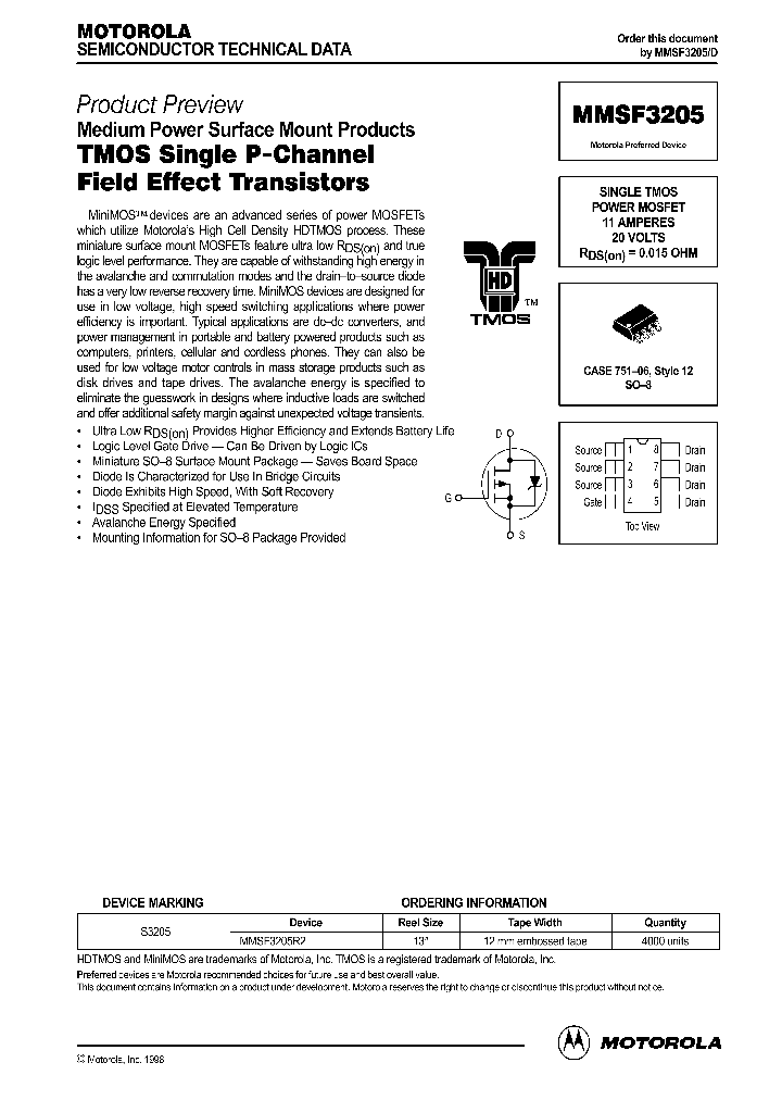 MMSF3205D_280836.PDF Datasheet