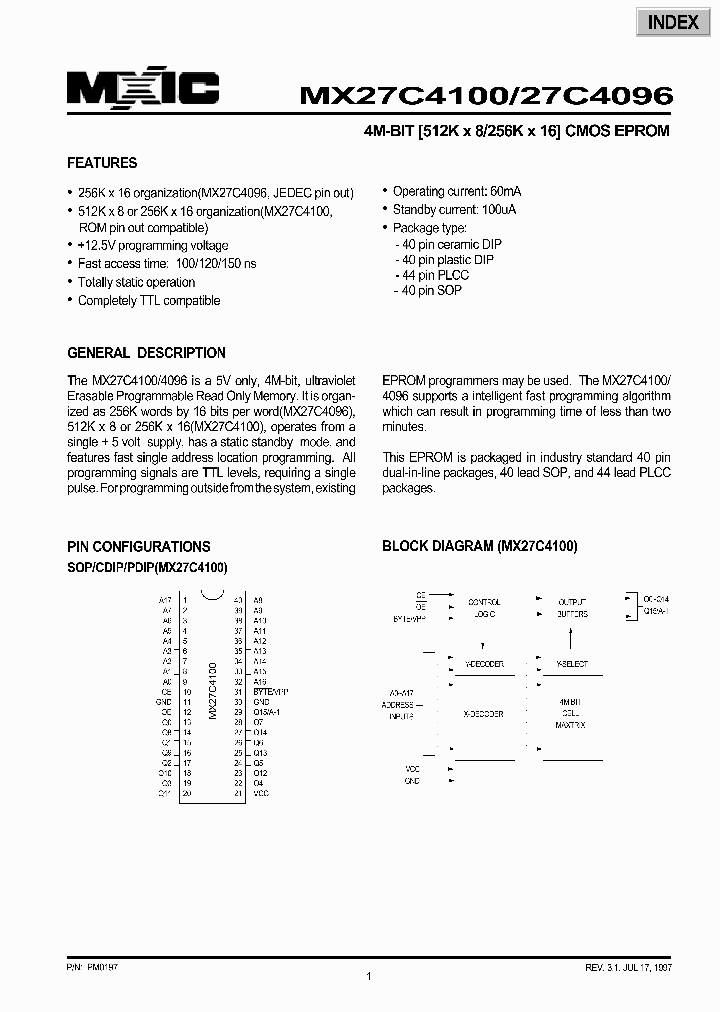 MX27C4096_279817.PDF Datasheet