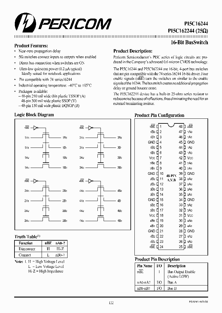 PI5C162244_295433.PDF Datasheet