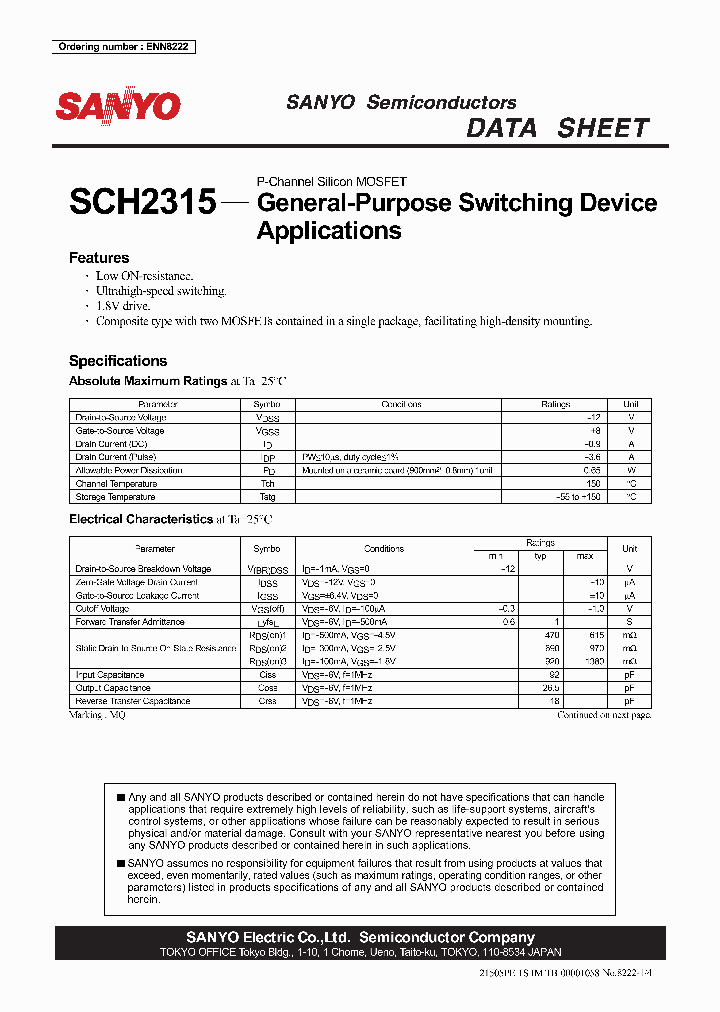 SCH2315_303087.PDF Datasheet