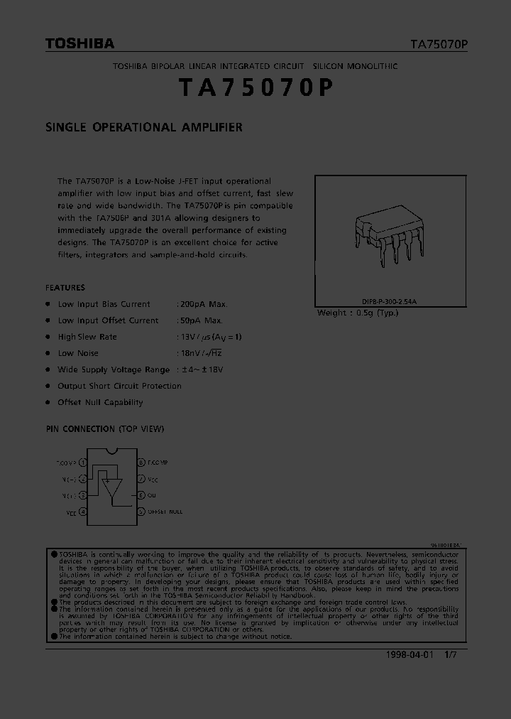 TA75070P_108999.PDF Datasheet