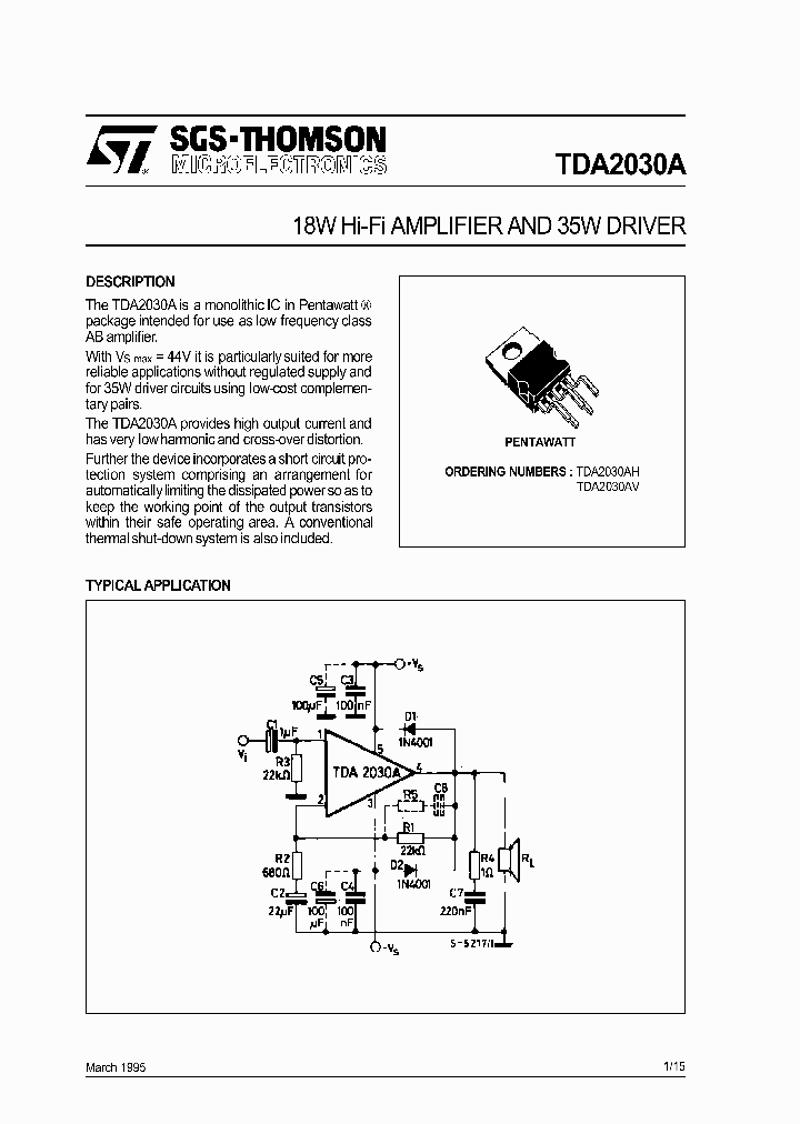 TDA2030A_276040.PDF Datasheet