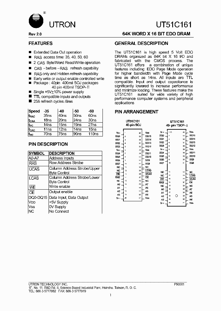 UT51C161_273960.PDF Datasheet