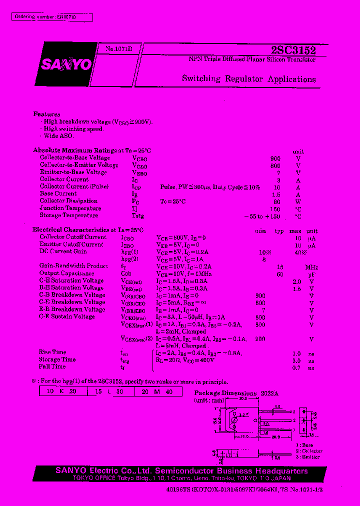 2SC3152_249308.PDF Datasheet