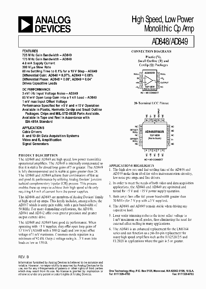 AD848JR2_243020.PDF Datasheet